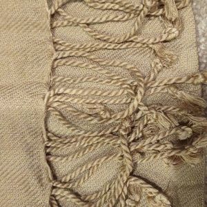 Brown, tan, camel color scarf with fringe, new